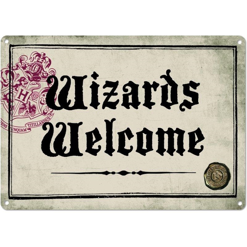 HARRY POTTER - WIZARDS WELCOME METALNI ZNAK