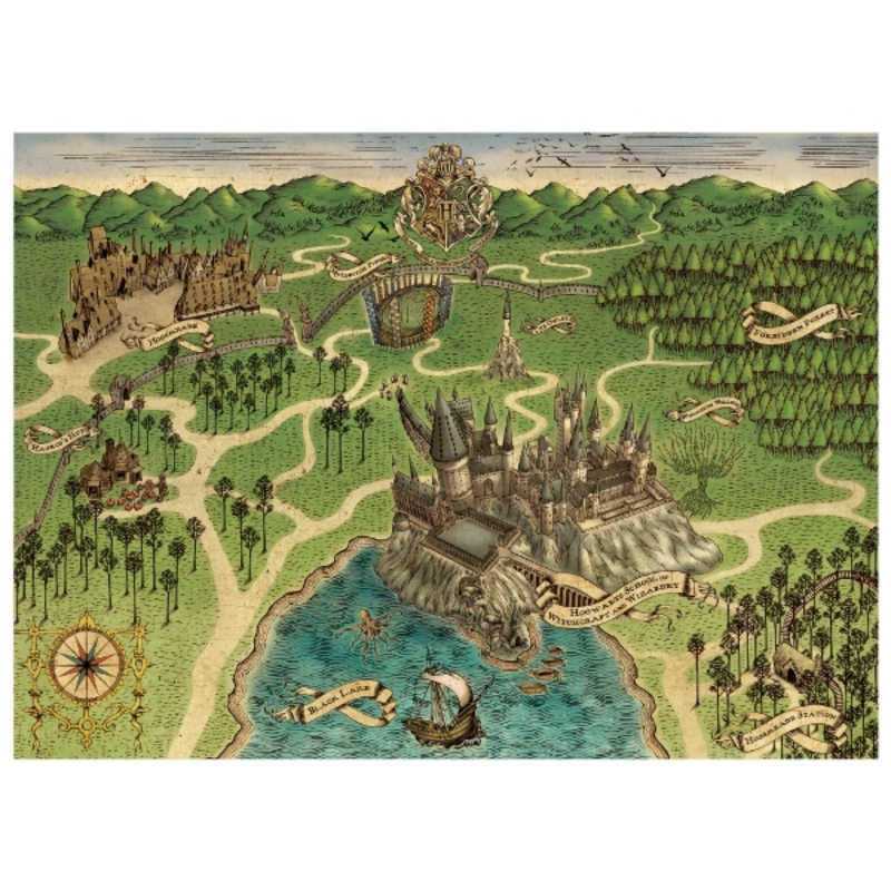 HARRY POTTER - HOGWARTS MAP POSTER (MINALIMA)