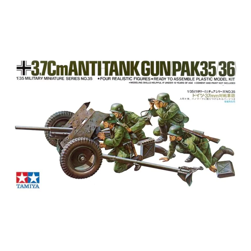 35035 – GERMAN 3.7CM PAK 35/36 W/FIGURES 1/35