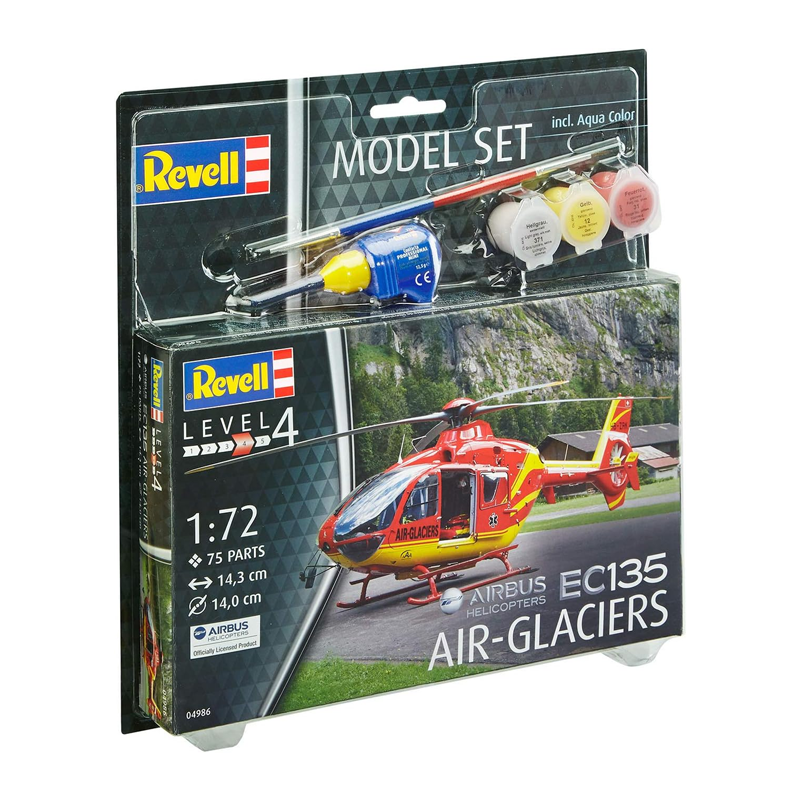 64986 - Model Set EC135 AIR-GLACIERS 1/72