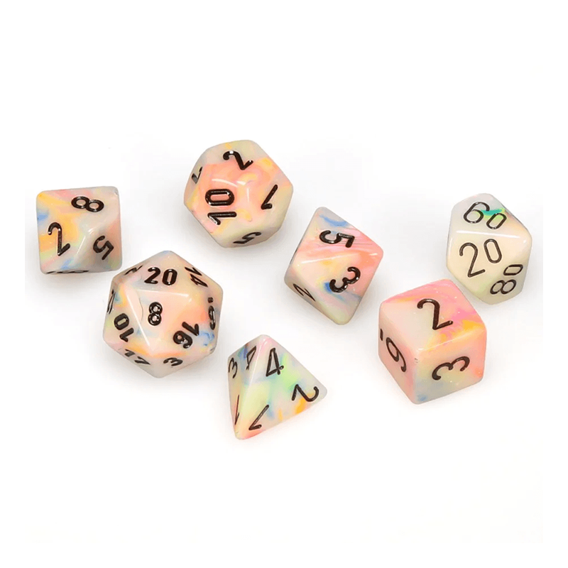 Chessex FESTIVE CIRCUS/BLACK Set Kockica