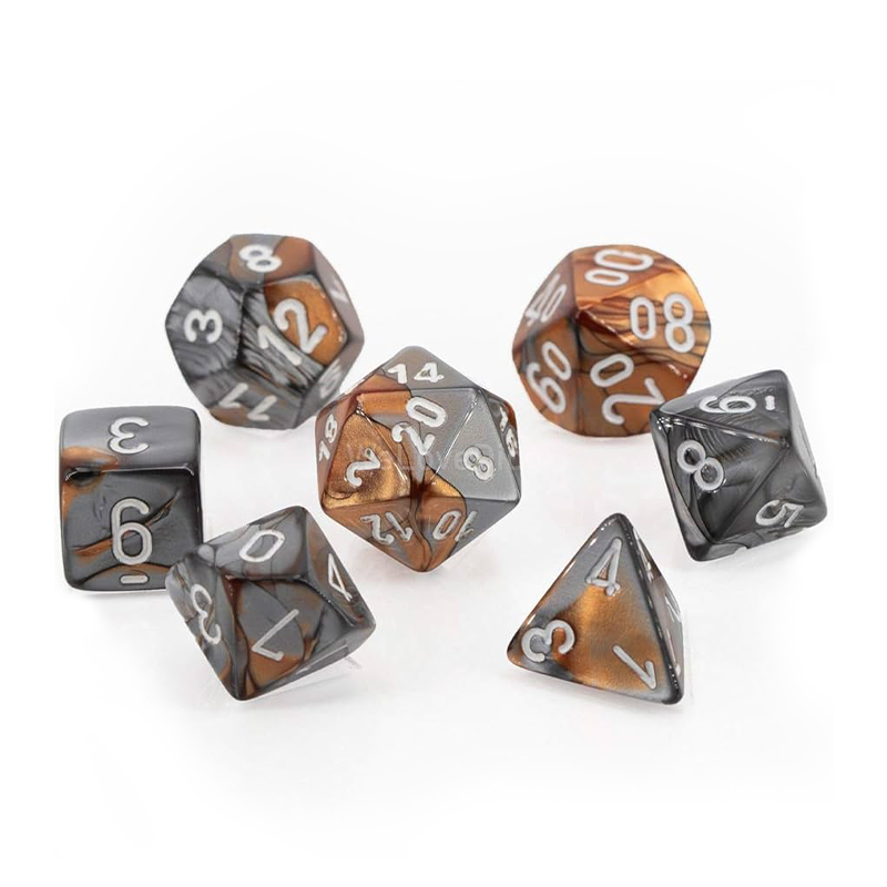 https://cartamagica.latzee.net/wp-content/uploads/2023/11/Chessex-GEMINI-COPPER-STEEL-WHITE-Set-Kockica_1.png