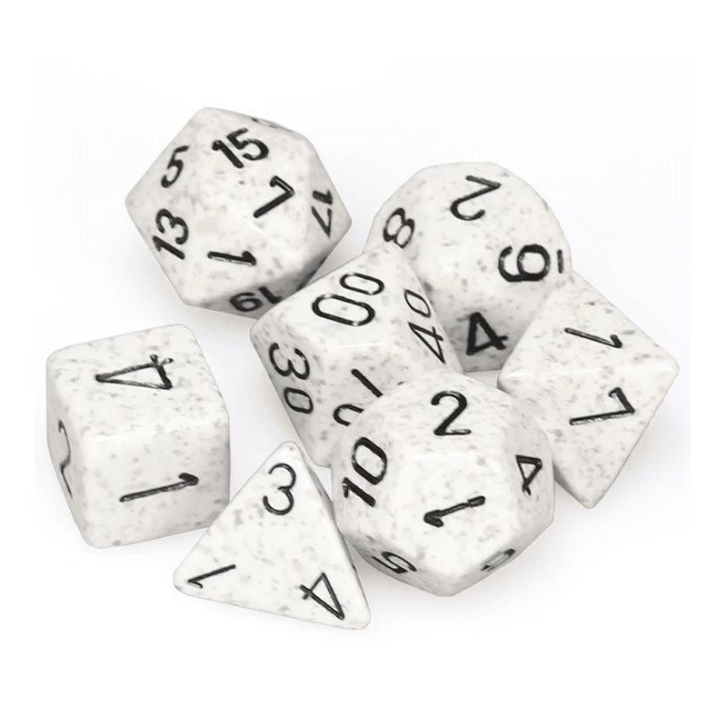 Chessex SPECKLED ARTIC CAMO Set Kockica