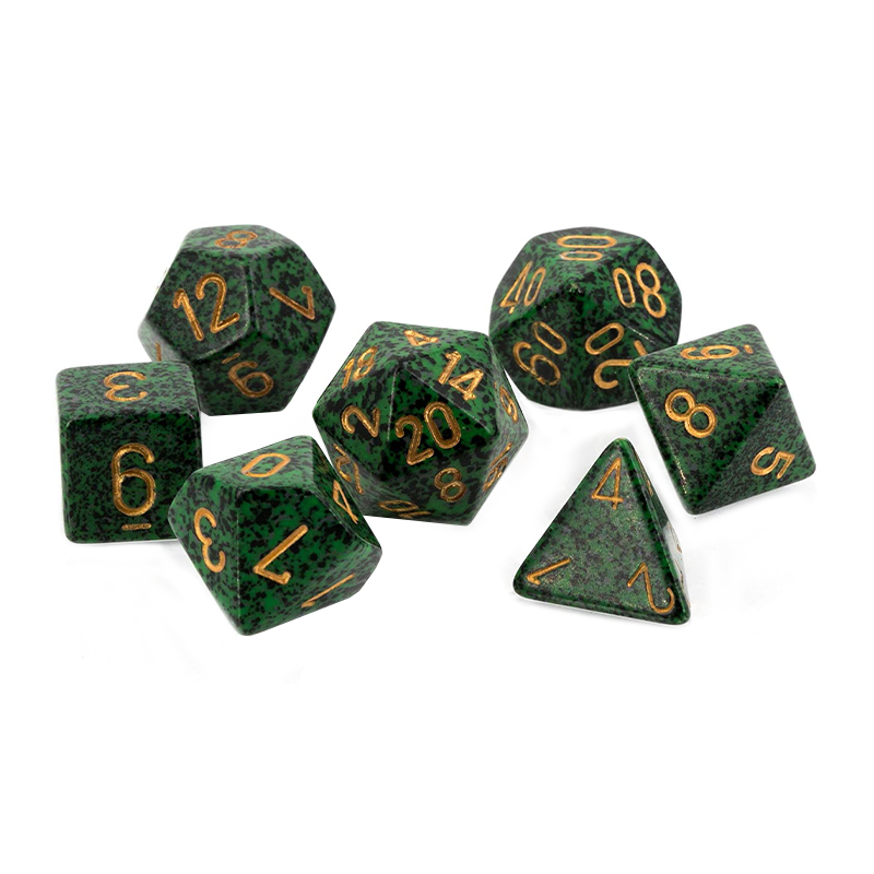 Chessex SPECKLED GOLDEN RECON Set Kockica