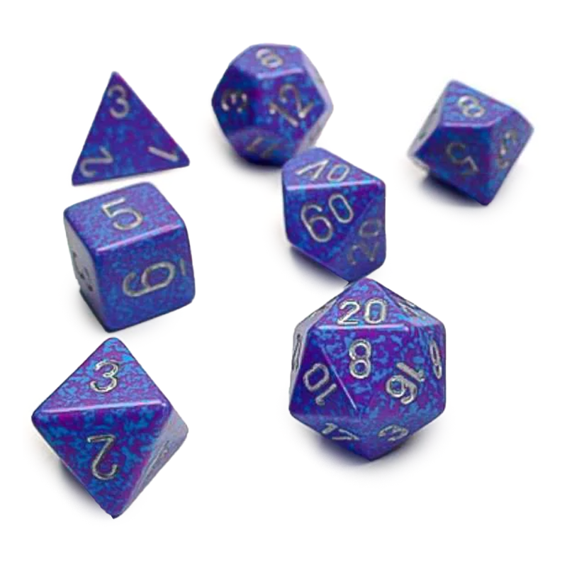 Chessex SPECKLED SILVER TETRA Set Kockica