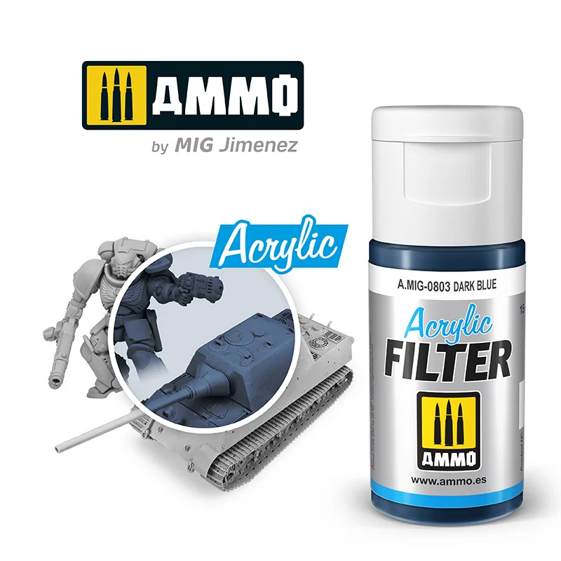 AMMO: 0803 - ACRYLIC FILTER - DARK BLUE
