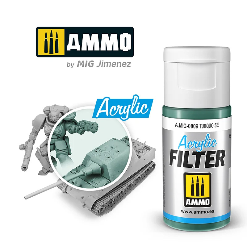 AMMO: 0809 - ACRYLIC FILTER - TURQUOISE
