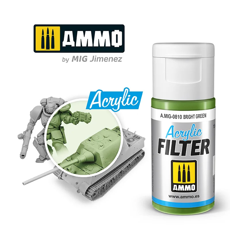 AMMO: 0810 - ACRYLIC FILTER - BRIGHT GREEN