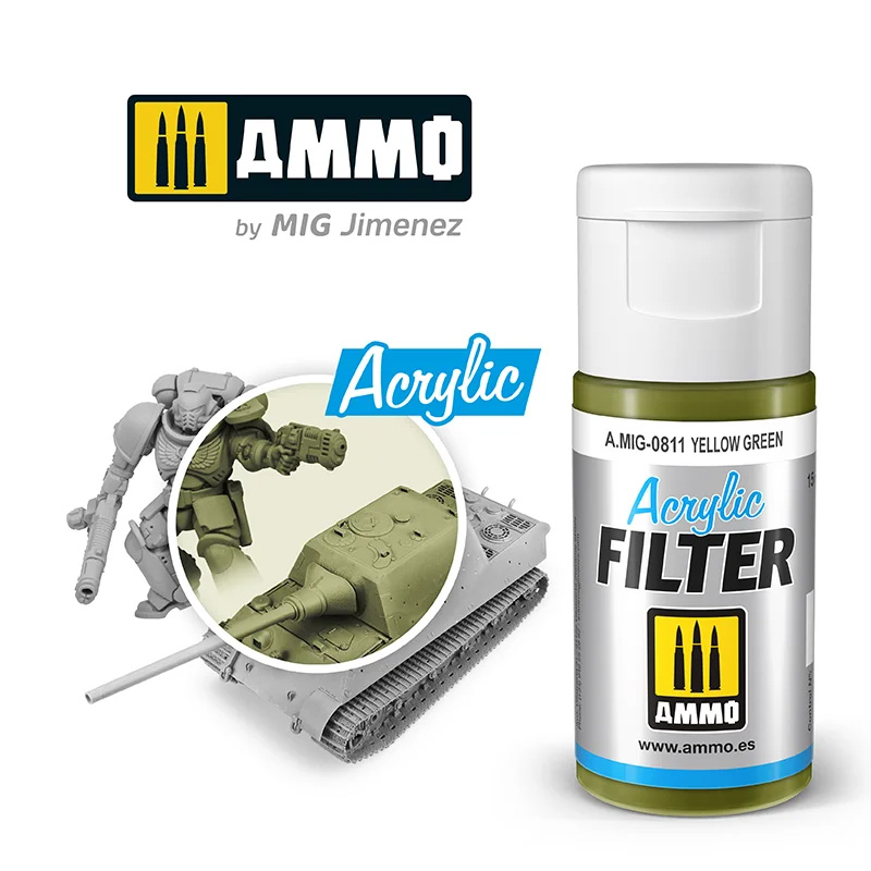 AMMO: 0811 - ACRYLIC FILTER - YELLOW GREEN