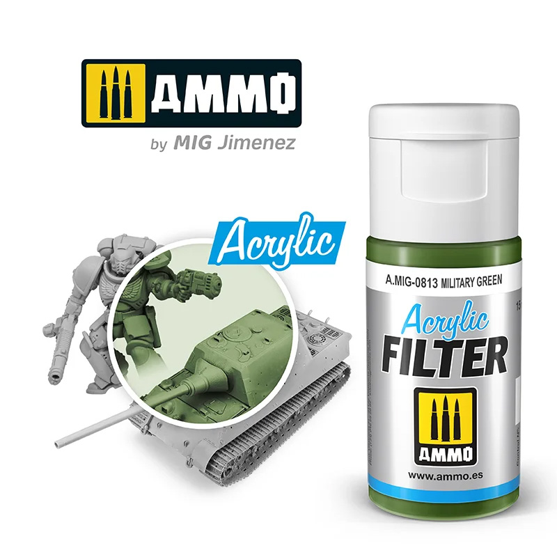AMMO: 0813 - ACRYLIC FILTER - MILITARY GREEN