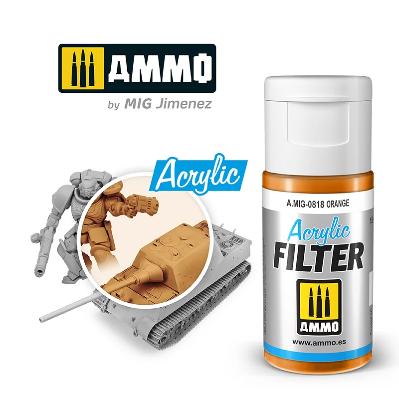 AMMO: 0818 - ACRYLIC FILTER - ORANGE