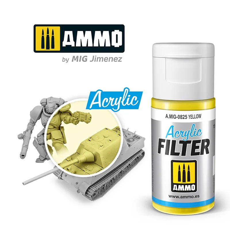 AMMO: 0825 - ACRYLIC FILTER - YELLOW