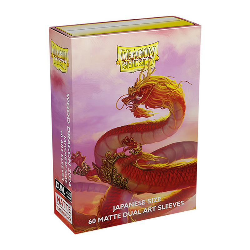 DRAGON SHIELD ART SLEEVES JAPANESE SIZE - DUAL MATTE - YEAR OF THE WOOD DRAGON