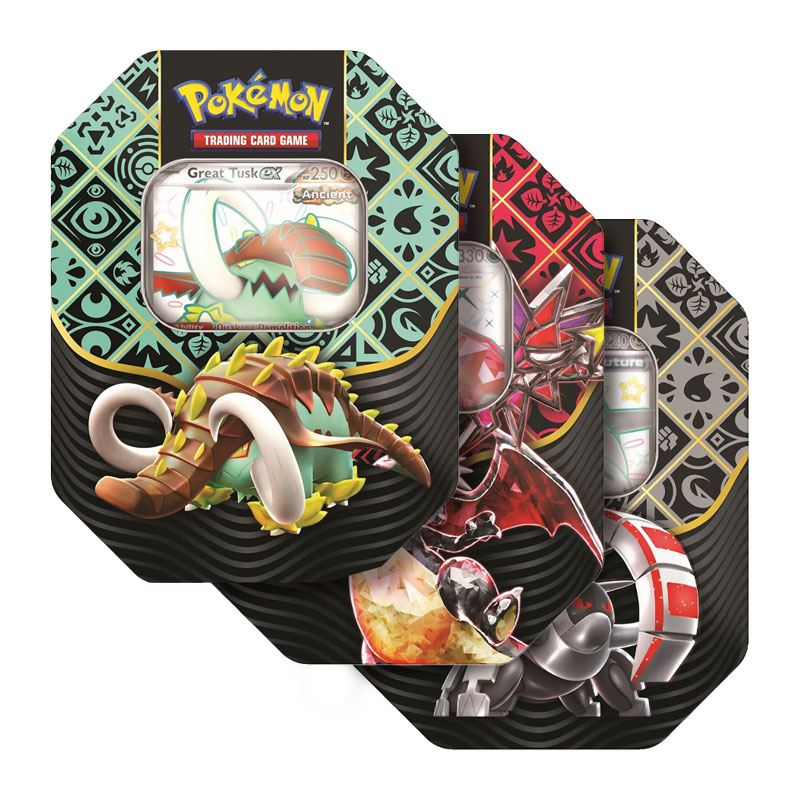 POKEMON PALDEAN FATES TIN SET (4 BOOSTERS)