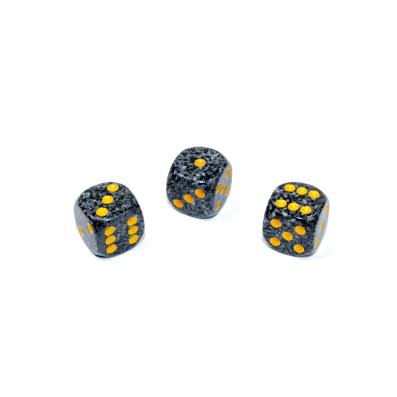 CHESSEX SPECKLED 16MM URBAN CAMO SET D6 KOCKICA
