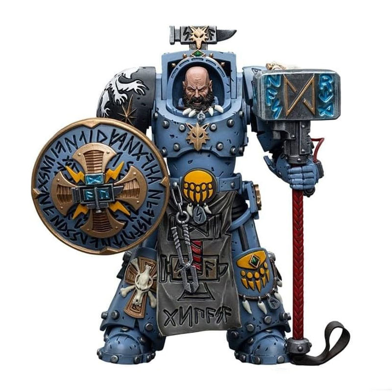 WARHAMMER 40K SPACE WOLVES ARJAC ROCKFIST FIGURA