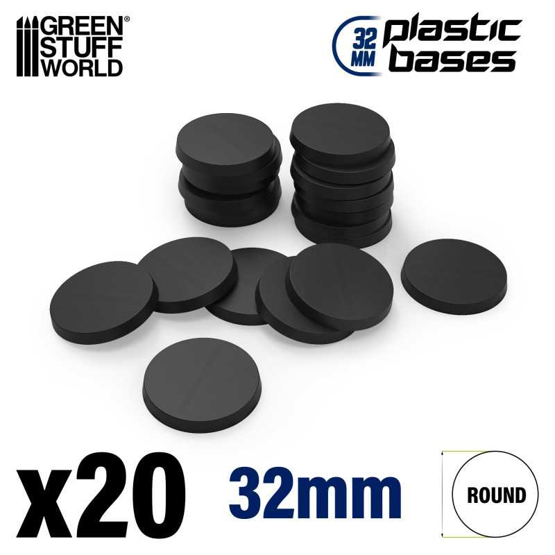 GSW: PLASTIC ROUND BASES 32MM