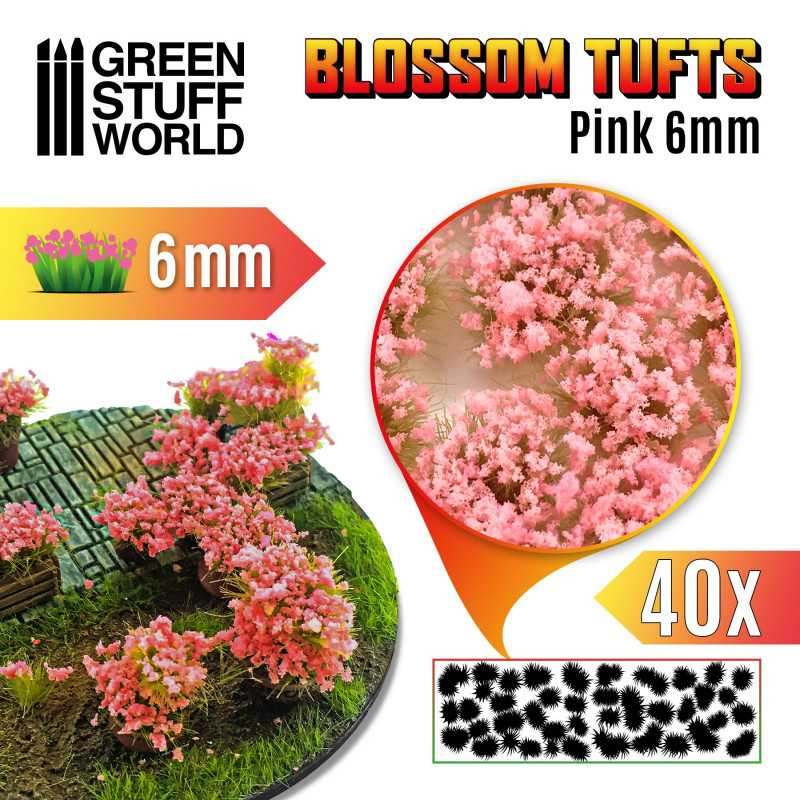 GSW: BLOSSOM TUFTS - PINK 6MM
