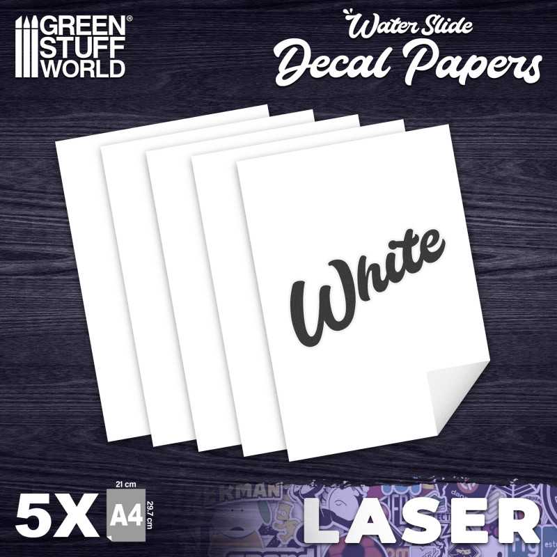GSW: WATERSLIDE DECAL - LASER WHITE