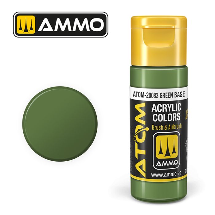 AMMO: 20083 - ATOM COLOR GREEN BASE