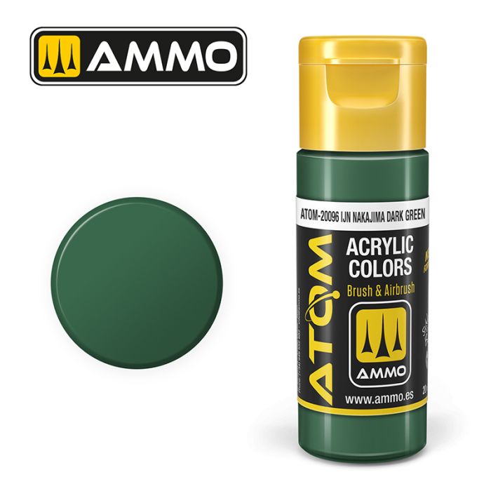 AMMO: 20096 - ATOM COLOR IJN NAKAJIMA DARK GREEN