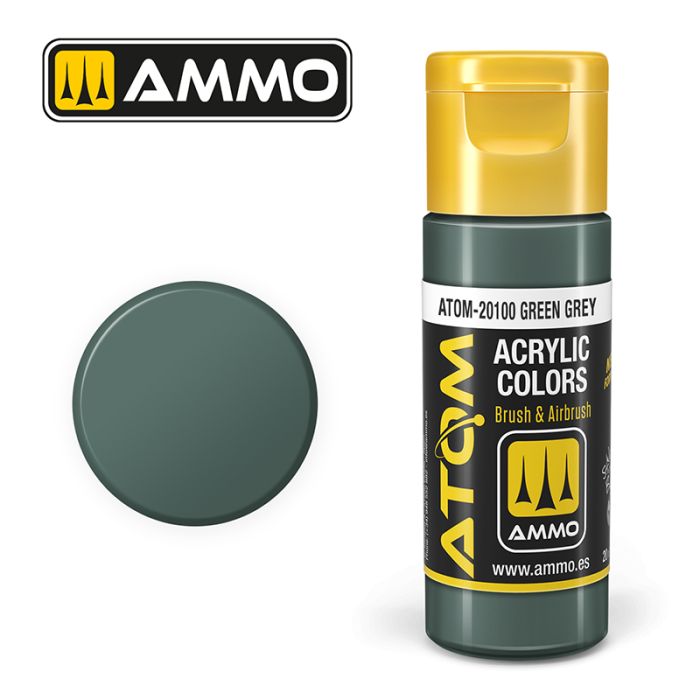 AMMO: 20100 - ATOM COLOR GREEN GREY