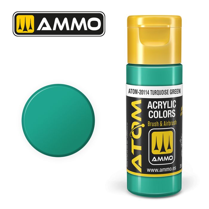 AMMO: 20114 - ATOM COLOR TURQUOISE GREEN