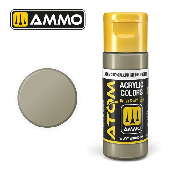 AMMO: 20139 - ATOM COLOR NAKAJIMA INTERIOR GREEN