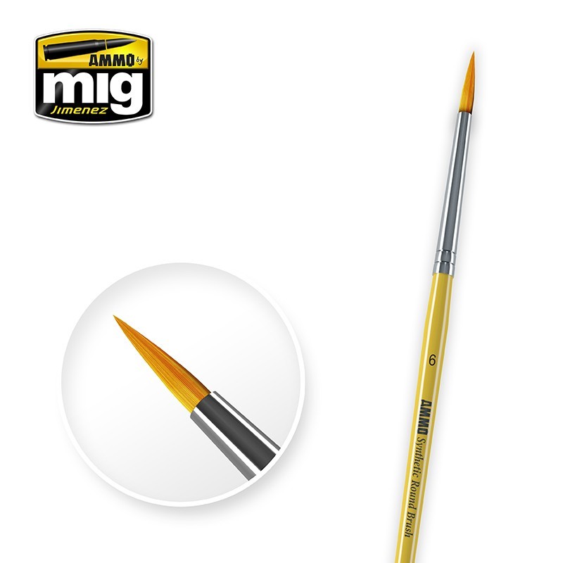 AMMO: 8616 - 6 SYNTETIC ROUND BRUSH