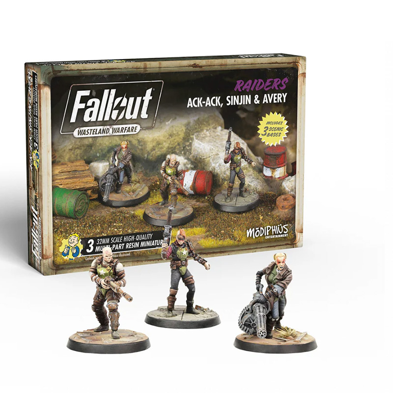 FALLOUT WASTELAND WARFARE - ACK ACK, SINJIN & AVERY
