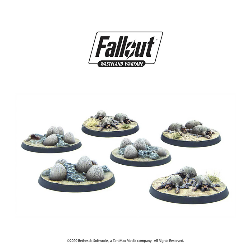 FALLOUT WASTELAND WARFARE - WASTELAND CREATURES: MIRELURK HATCHLINGS + EGGS