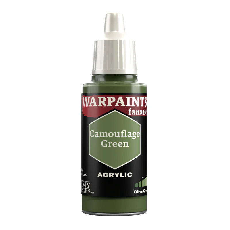 ARMY PAINTER WARPAINTS FANATIC: CAMOUFLAGE GREEN